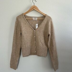 NWT Old Navy Cozy Cardigan in Heather Tan